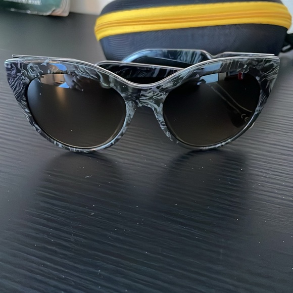 Balenciaga Marbled Cat Eye Sunglasses with case main image 10